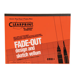 Clearprint CLEARANCE Clearprint 1000H Fade-Out Design and Sketch Vellum Isometric 8.5x11