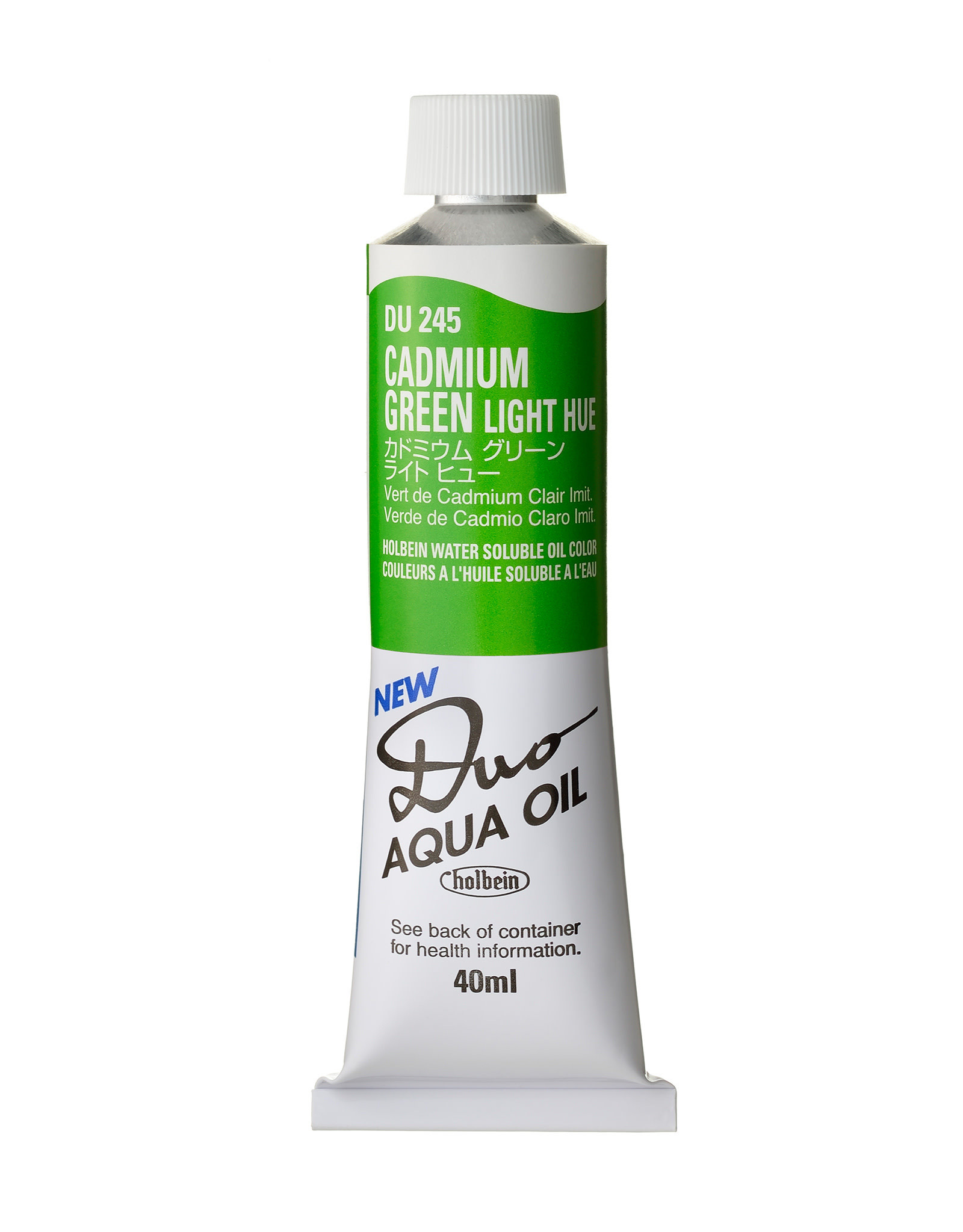 HOLBEIN Holbein DUO Aqua Oil Color, Cadmium Green Light Hue 40ml