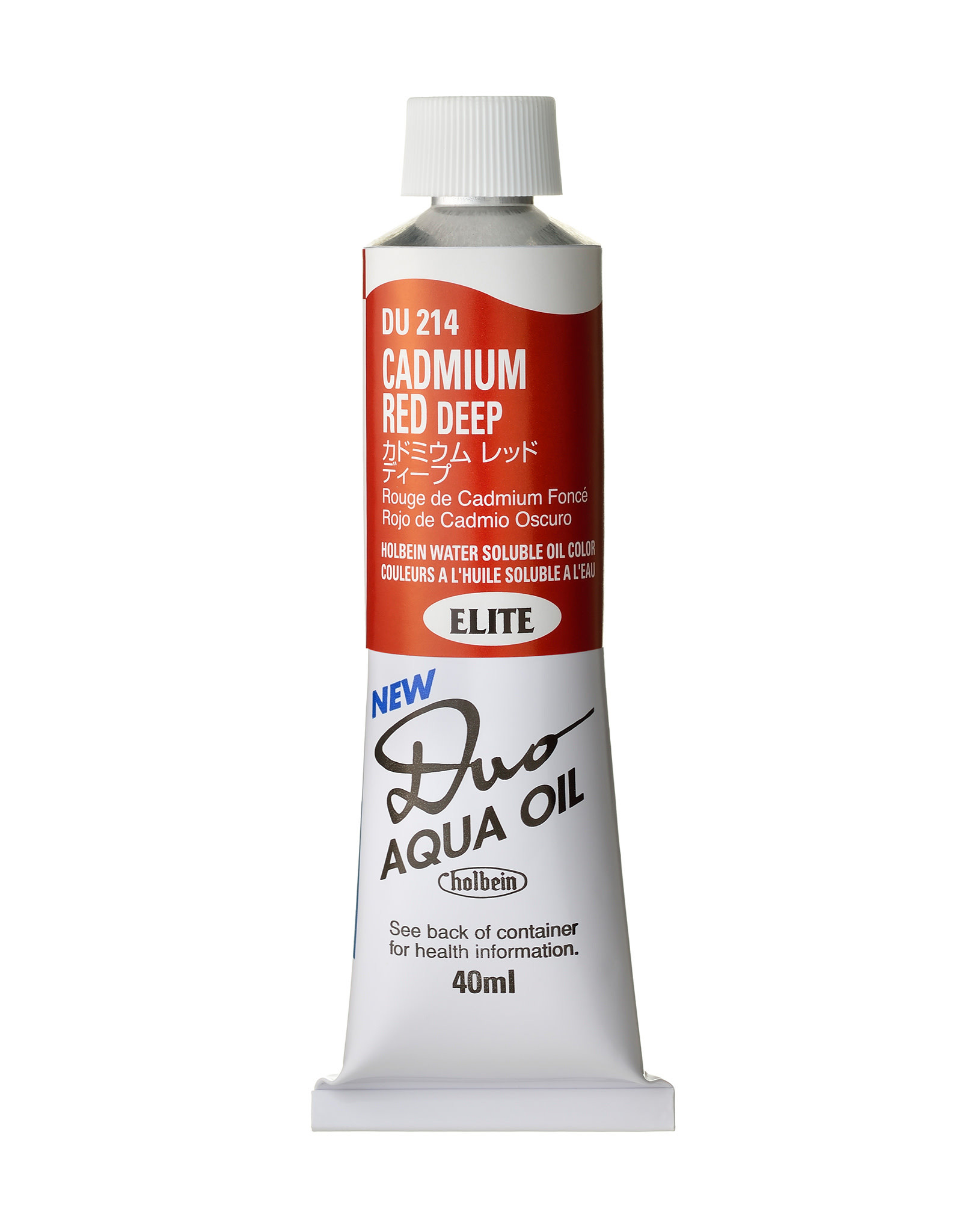 HOLBEIN Holbein DUO Aqua Oil Color, Cadmium Red Deep 40ml