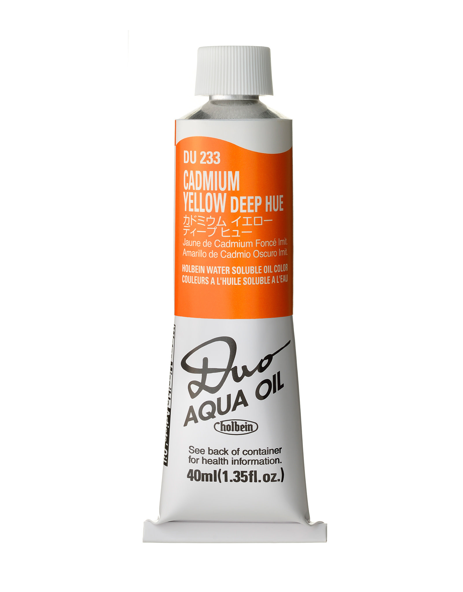 HOLBEIN Holbein DUO Aqua Oil Color, Cadmium Yellow Deep Hue 40ml