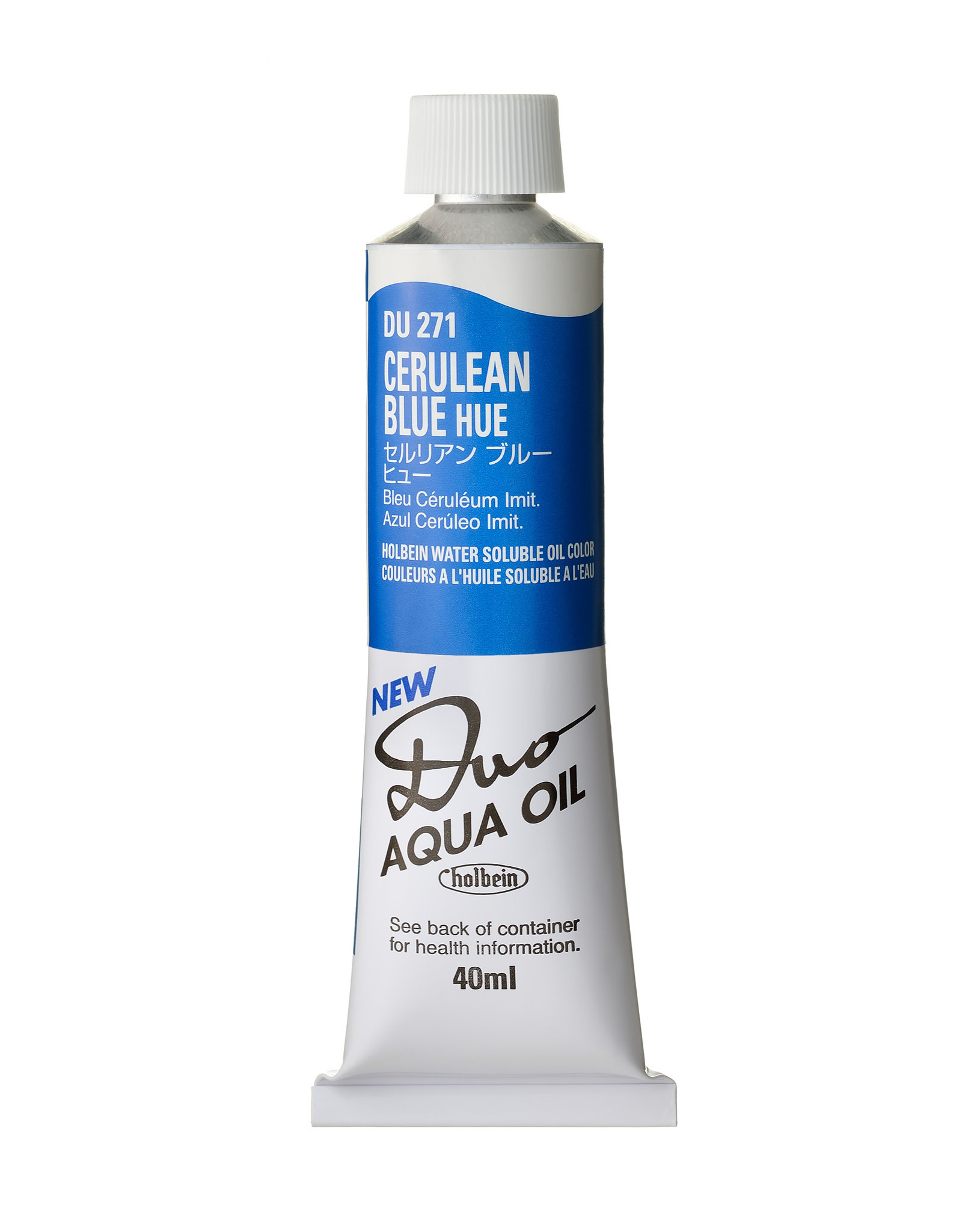 HOLBEIN Holbein DUO Aqua Oil Color, Cerulean Blue Hue 40ml