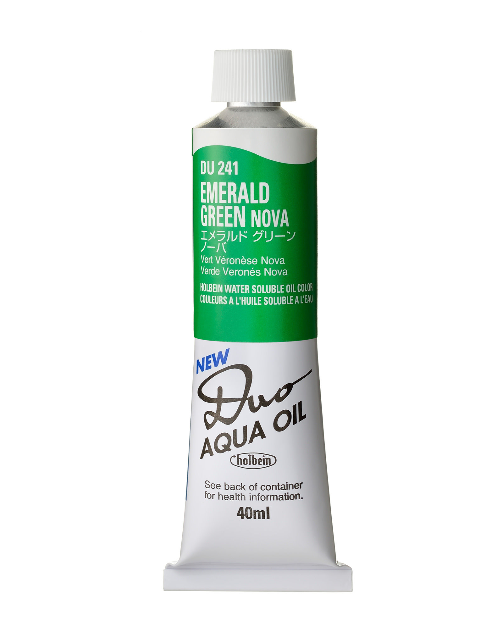 HOLBEIN Holbein DUO Aqua Oil Color, Emerald Green Nova 40ml
