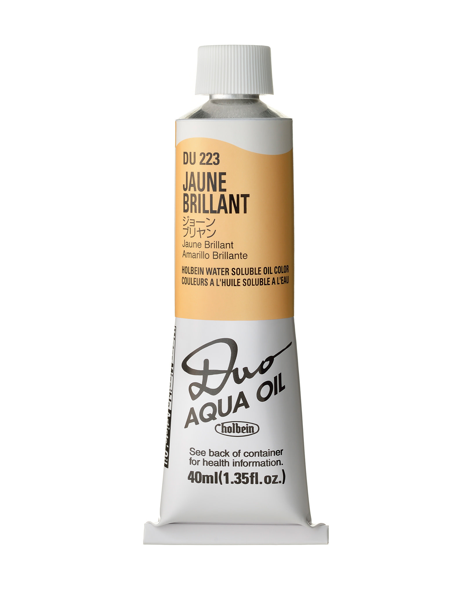 HOLBEIN Holbein DUO Aqua Oil Color, Jaune Brilliant 40ml