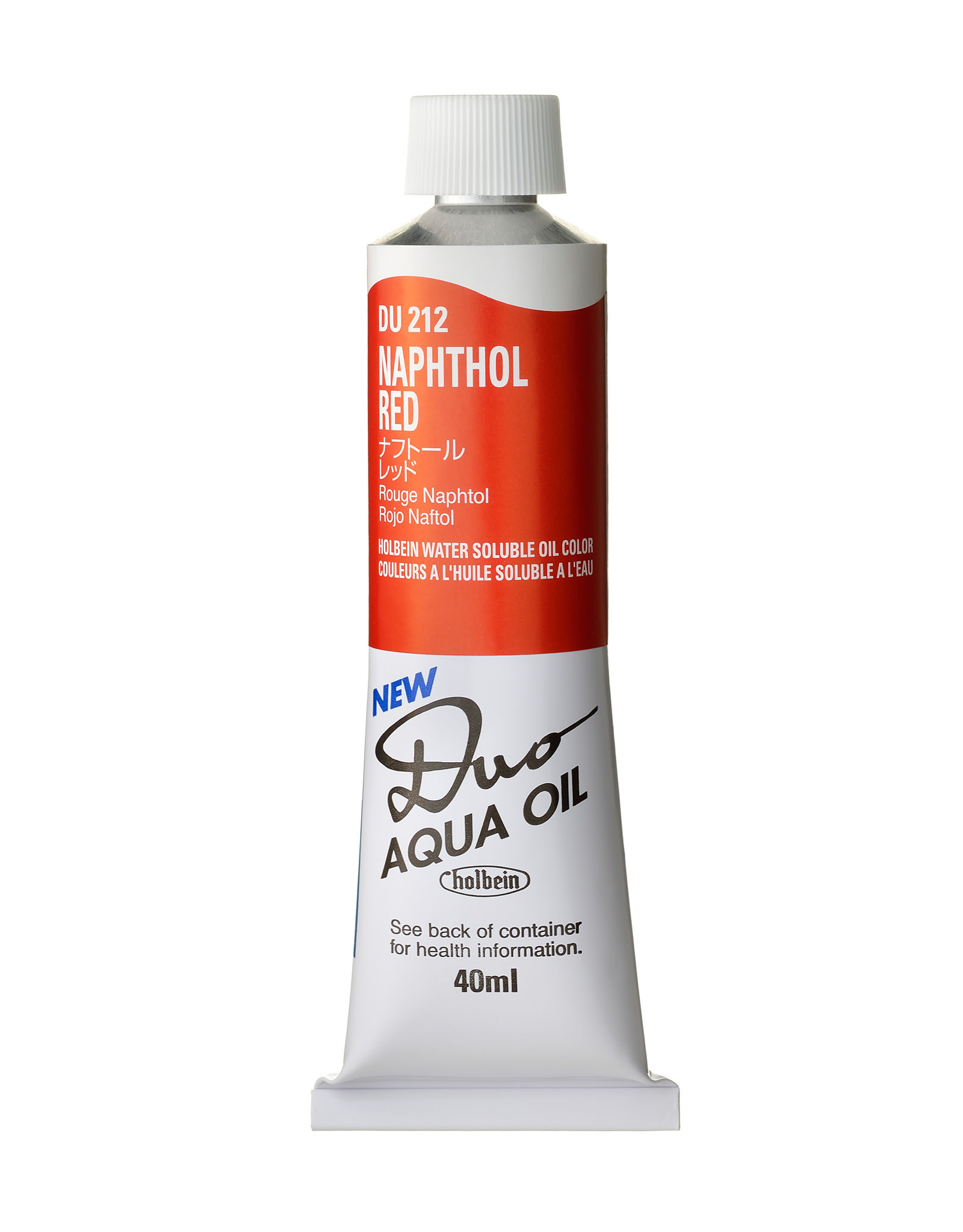 HOLBEIN Holbein DUO Aqua Oil Color, Napthol Red 40ml