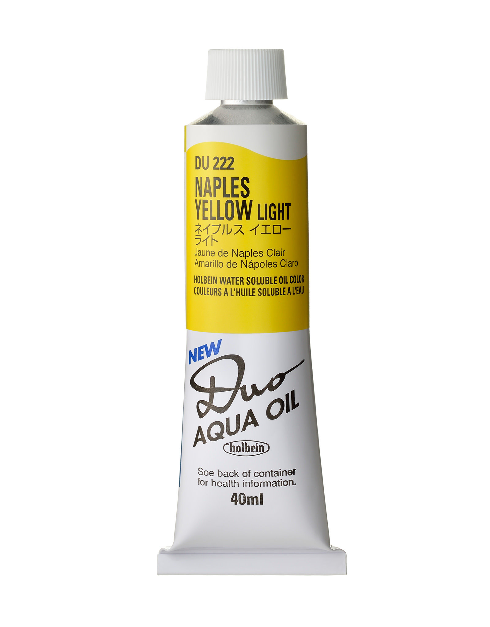 HOLBEIN Holbein DUO Aqua Oil Color, Naples Yellow Light 40ml