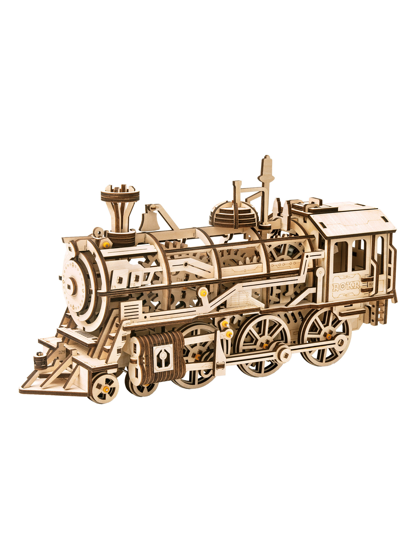 Robotime Robotime 3D Wooden Puzzle Locomotive Mechanical Gears