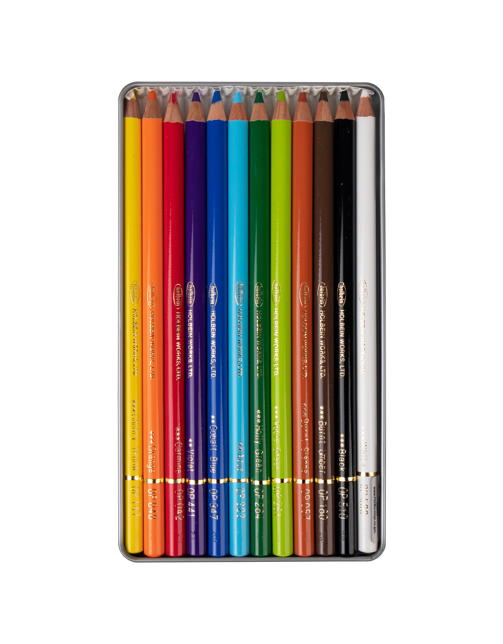 HOLBEIN Holbein Colored Pencil, Basic Tone Set of 12