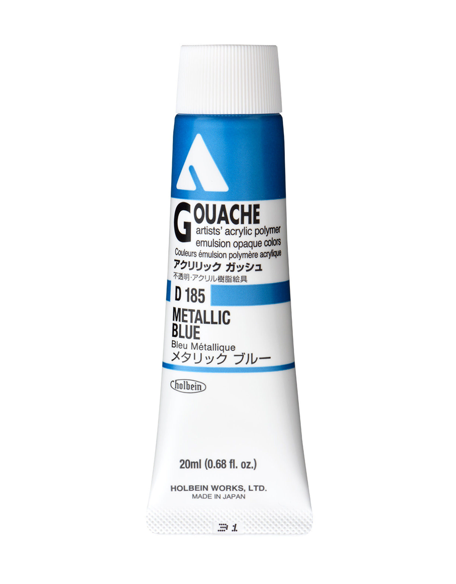 HOLBEIN Holbein Acryla Gouache, Metallic Blue 20ml