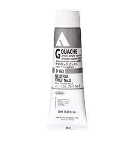 HOLBEIN Holbein Acryla Gouache, Neutral Grey #3 20ml