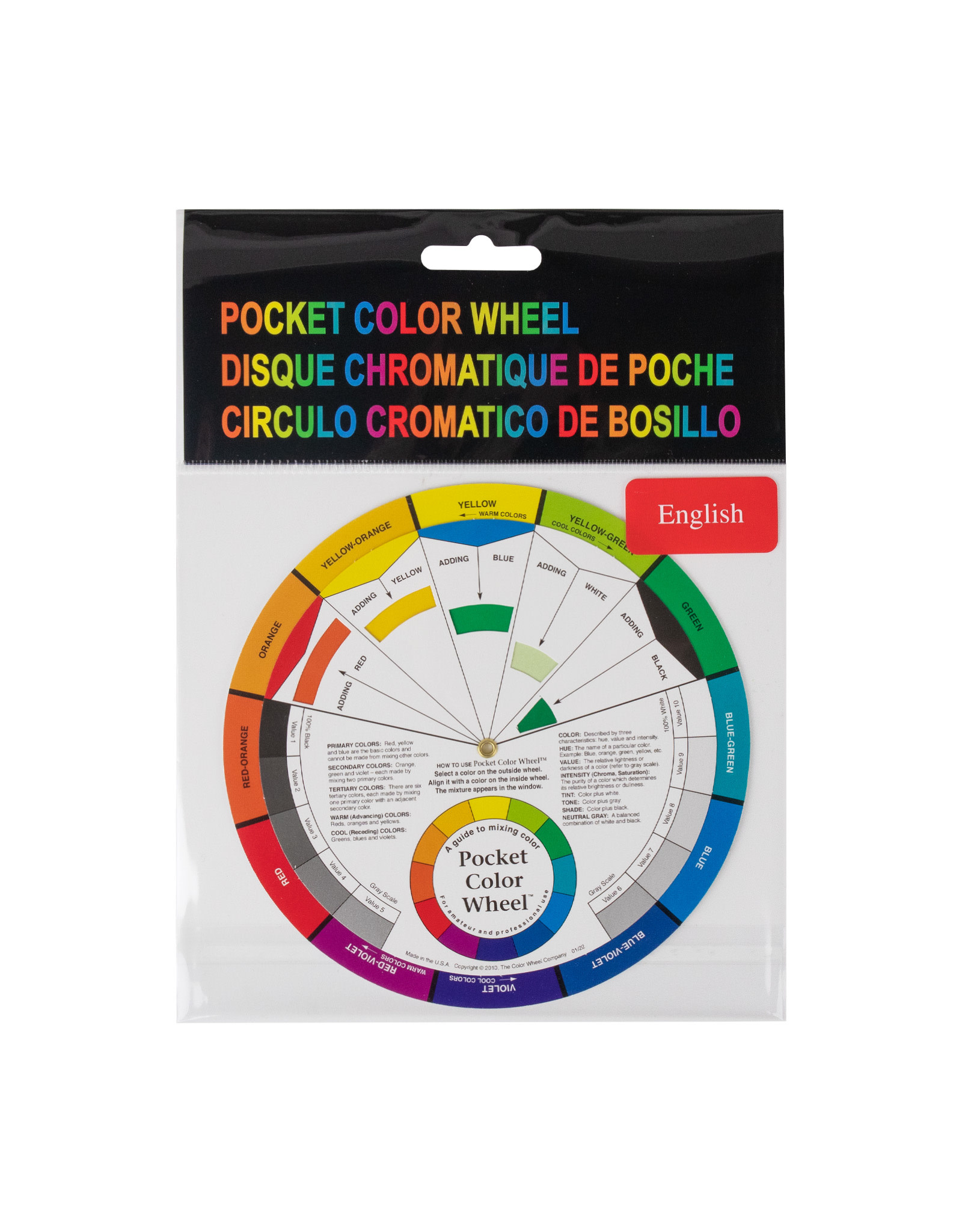 The Color Wheel Co. Pocket Color Wheel - 5-1/8-inch - Craft Warehouse