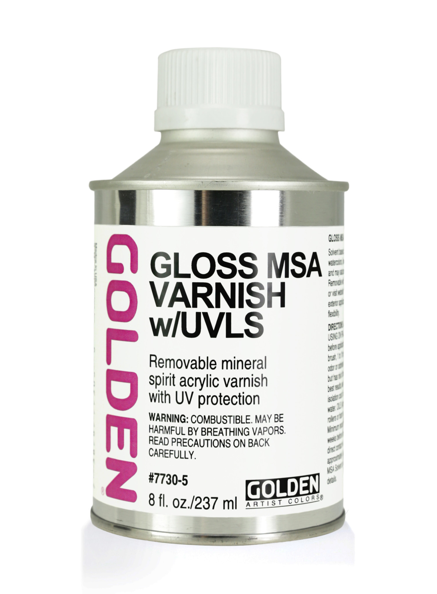 Golden Satin MSA Varnish w/UVLS 4 oz can - The Art Store/Commercial Art  Supply