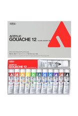 HOLBEIN Holbein Acryla Gouache, Master Set of 12 and 40ml White