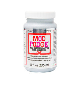 CLEARANCE Mod Podge Mega Glitter Silver, 8oz