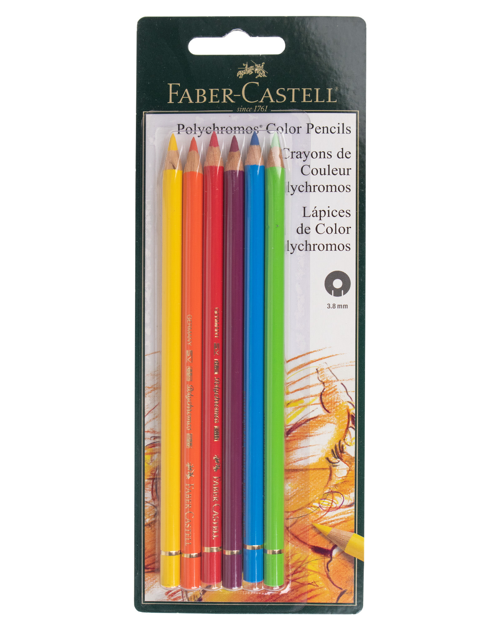 Faber-Castell Polychromos 6 Ct BC Colored Pencils - The Art  Store/Commercial Art Supply