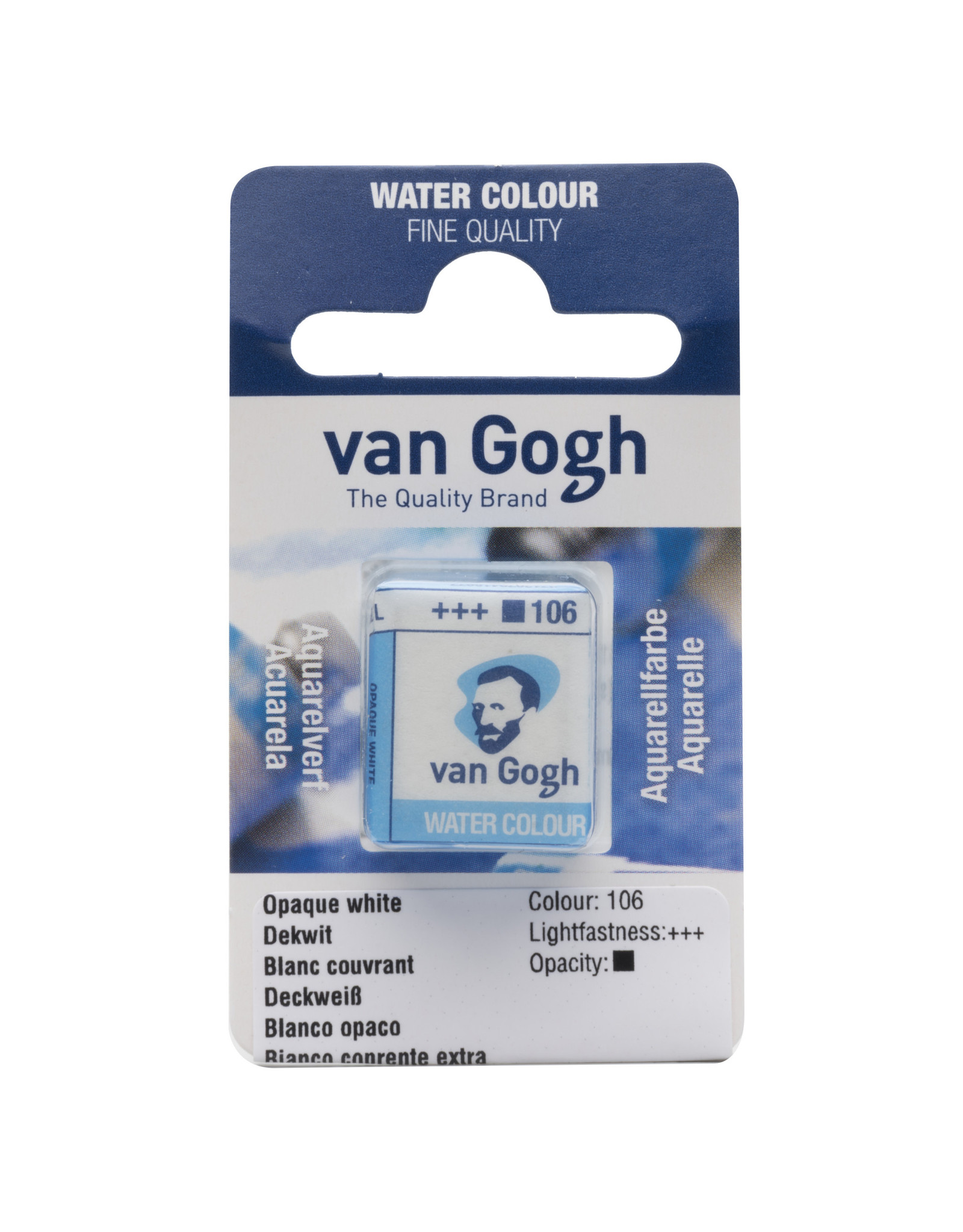 Royal Talens Van Gogh Half Pan Watercolour, Opaque White