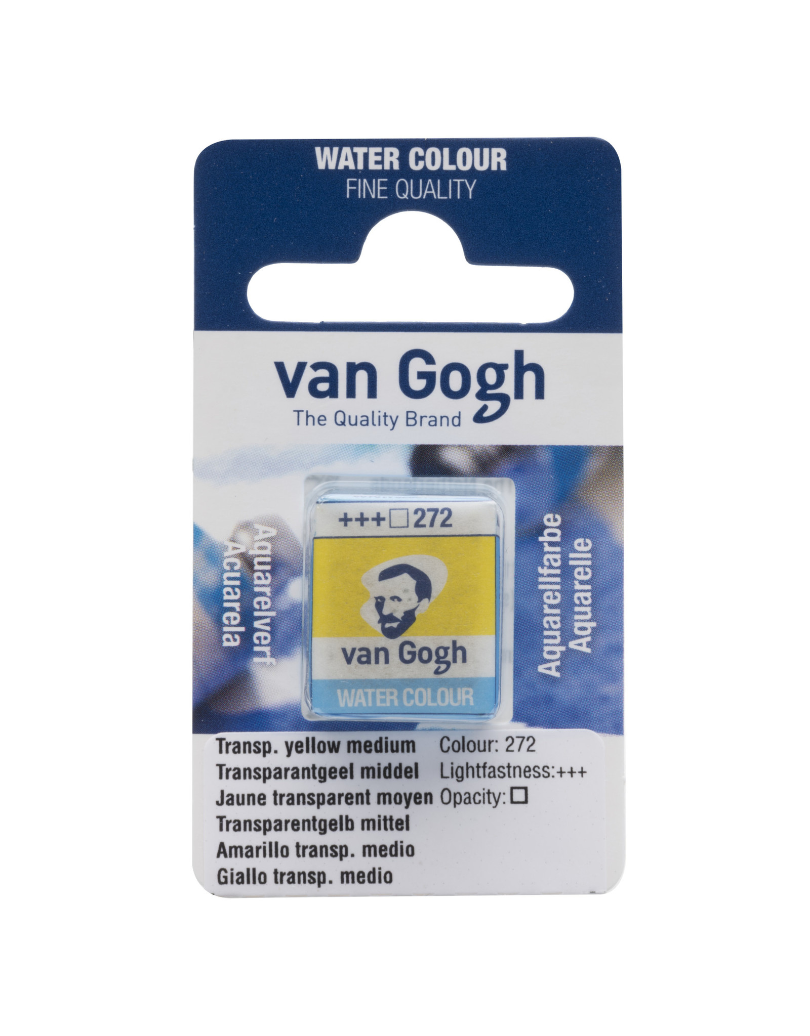Royal Talens Van Gogh Half Pan Watercolour, Transparent Yellow Medium