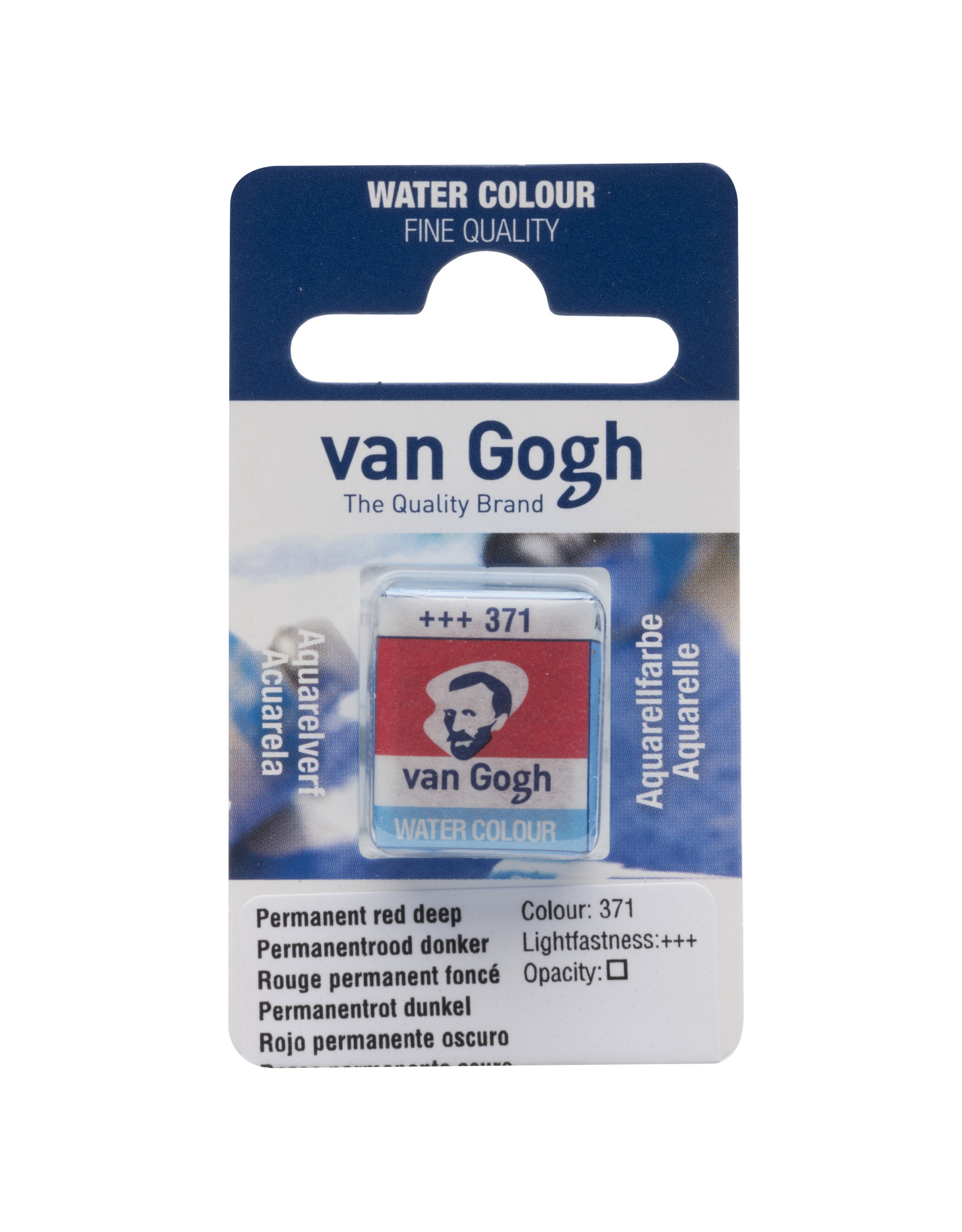 Royal Talens Van Gogh Half Pan Watercolour, Permanent Red Deep