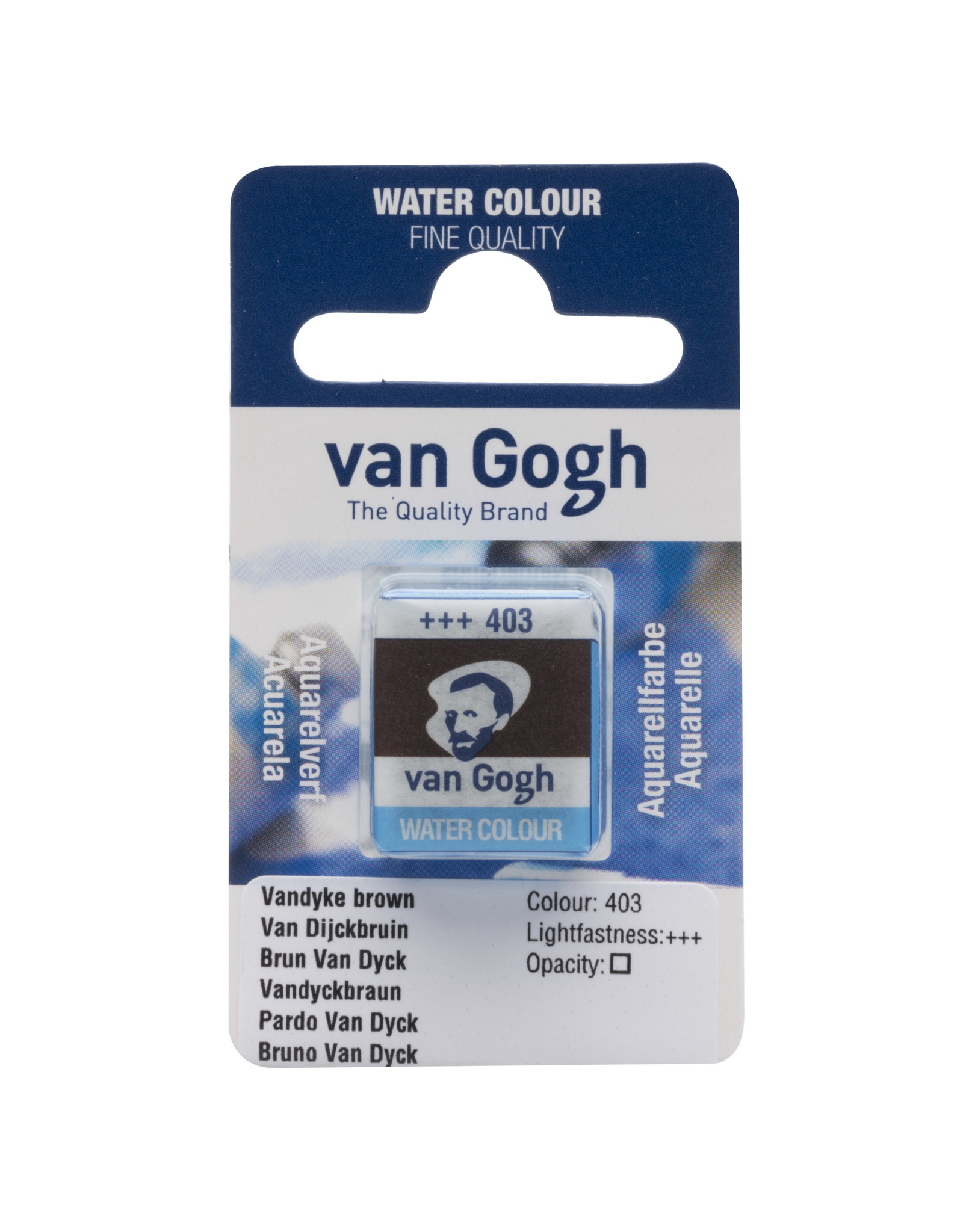 Royal Talens Van Gogh Half Pan Watercolour, Vandyke Brown