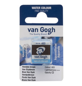Royal Talens Van Gogh Half Pan Watercolour, Vandyke Brown