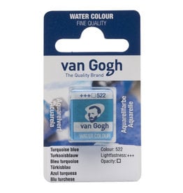 Royal Talens Van Gogh Half Pan Watercolour, Turquoise Blue