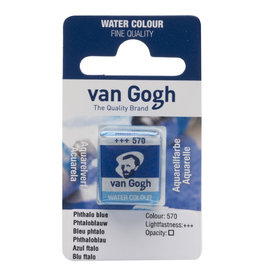 Royal Talens Van Gogh Half Pan Watercolour, Phthalo Blue