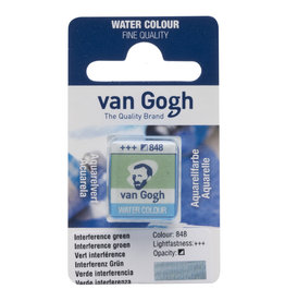 Royal Talens Van Gogh Half Pan Watercolour, Interference Green