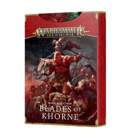 Games Workshop Warscroll Cards Blades of Khorne (discontinued)