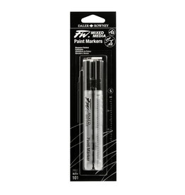 Daler-Rowney Daler-Rowney FW Paint Marker Set of 2, 0.8mm Technical Nib, Small Barrel