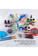 W.A. Portman WA Portman 38-PC Ready to Pour Acrylic Pouring Paint Set for Beginners & Professionals W.A. Portman WA Portman 38-PC Ready to Pour Acrylic Pouring Paint Set for Beginners & Professionals