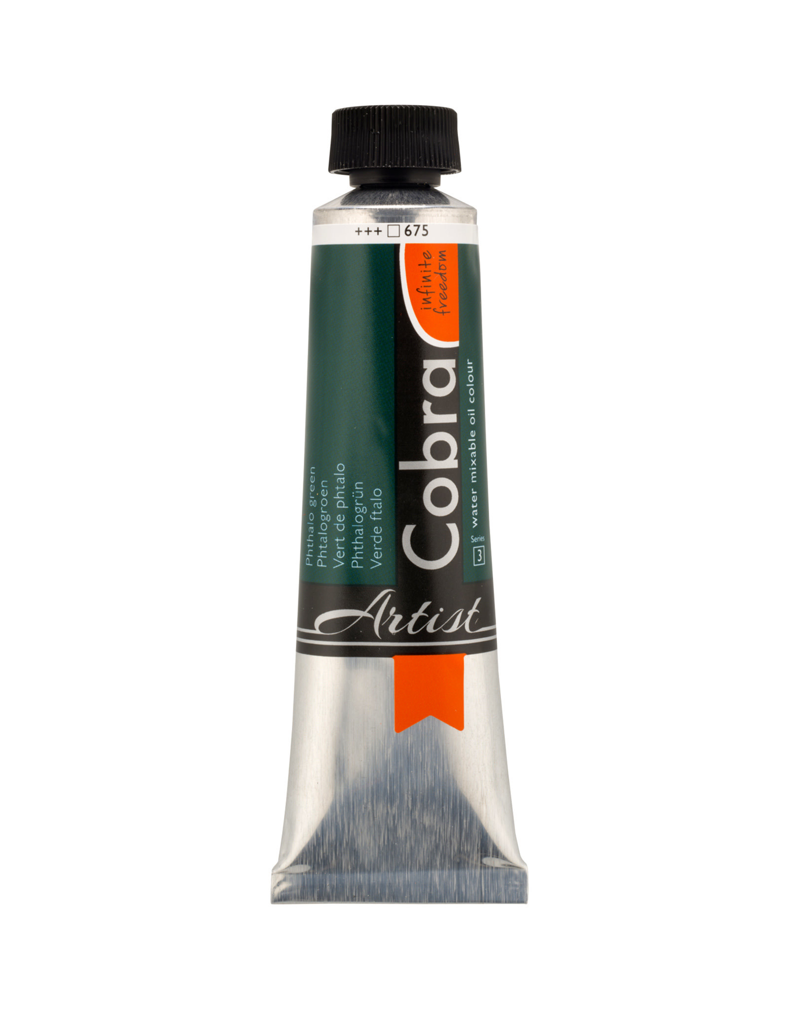 Royal Talens Cobra Water Mixable Artist Oils, Phthalo Green 40ml