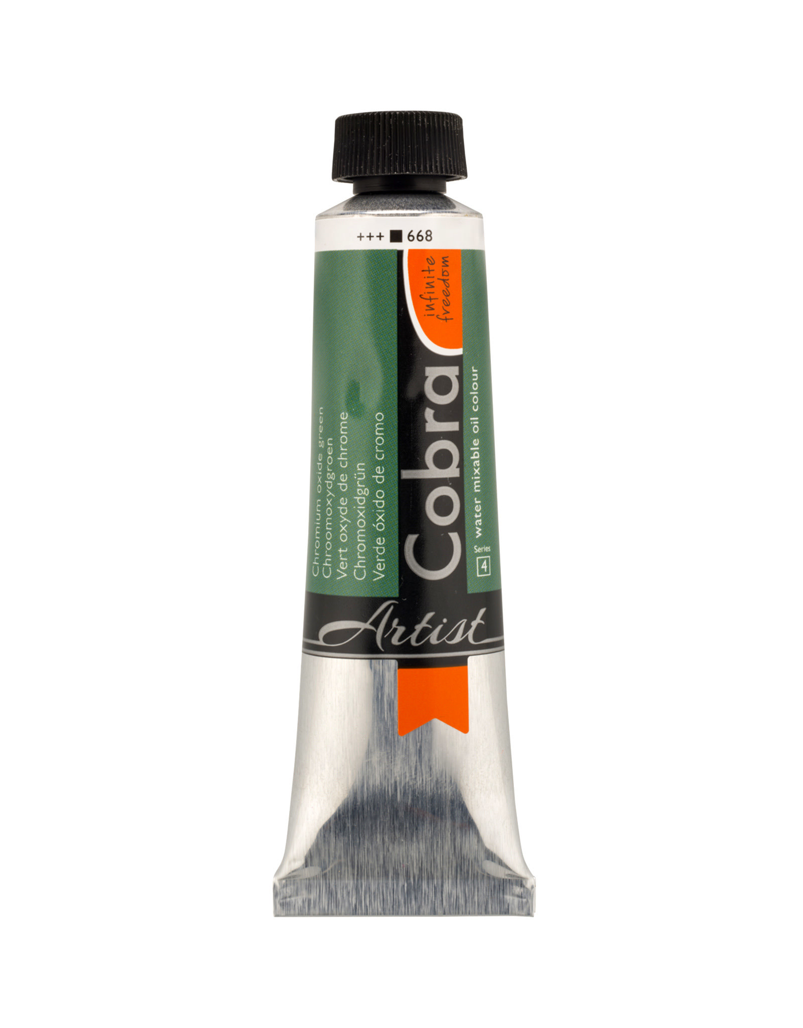 Royal Talens Cobra Water Mixable Artist Oils,  Chromium Oxide Green 40ml