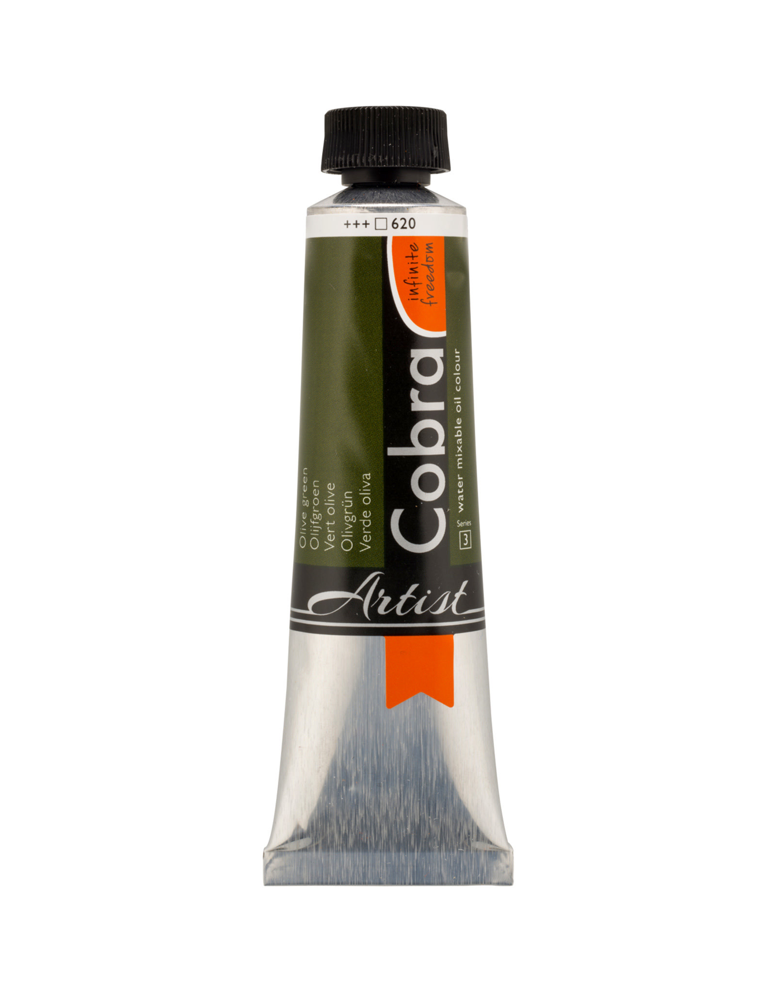 Royal Talens Cobra Water Mixable Artist Oils, Olive Green 40ml