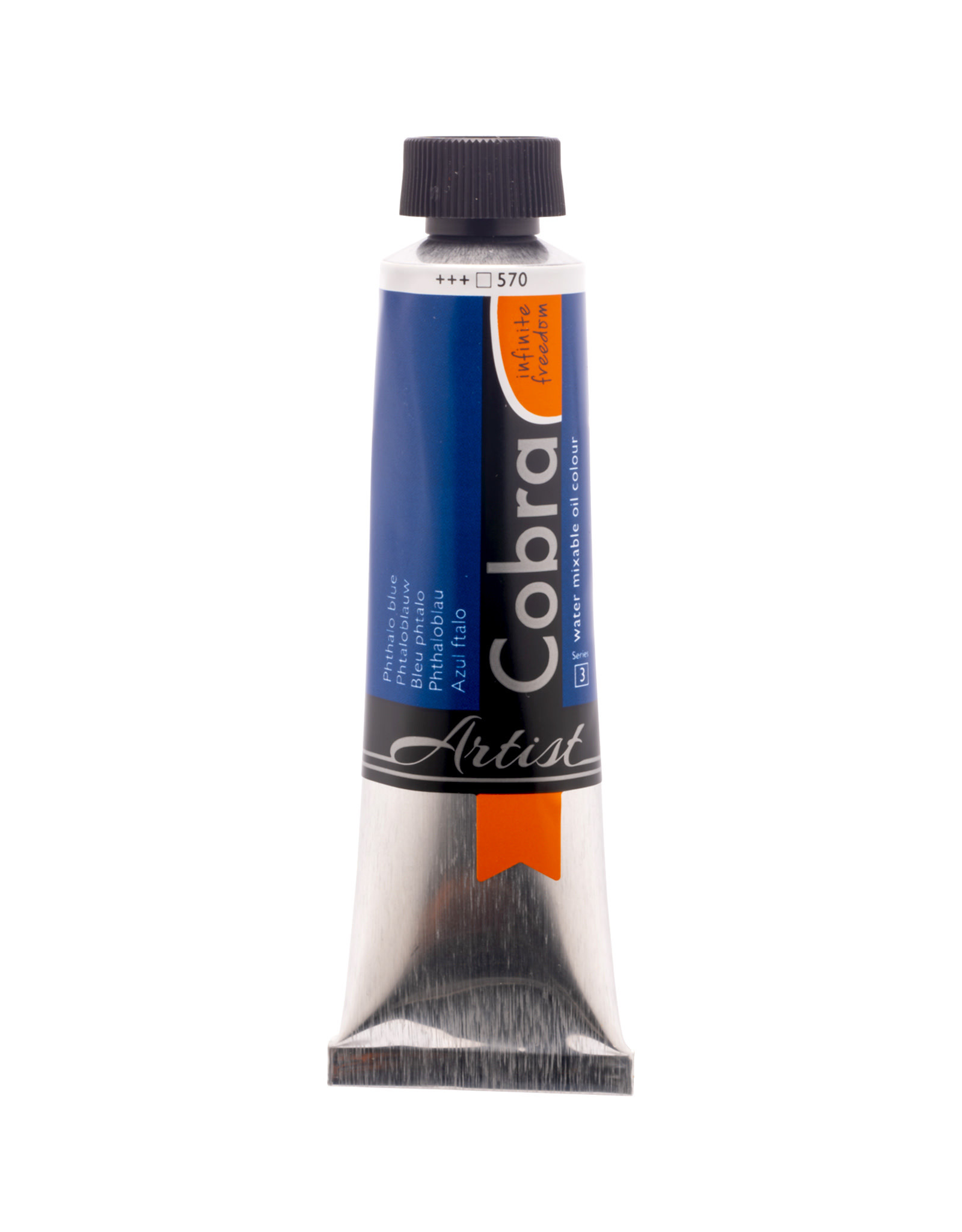 Royal Talens Cobra Water Mixable Artist Oils,  Phthalo Blue 40ml