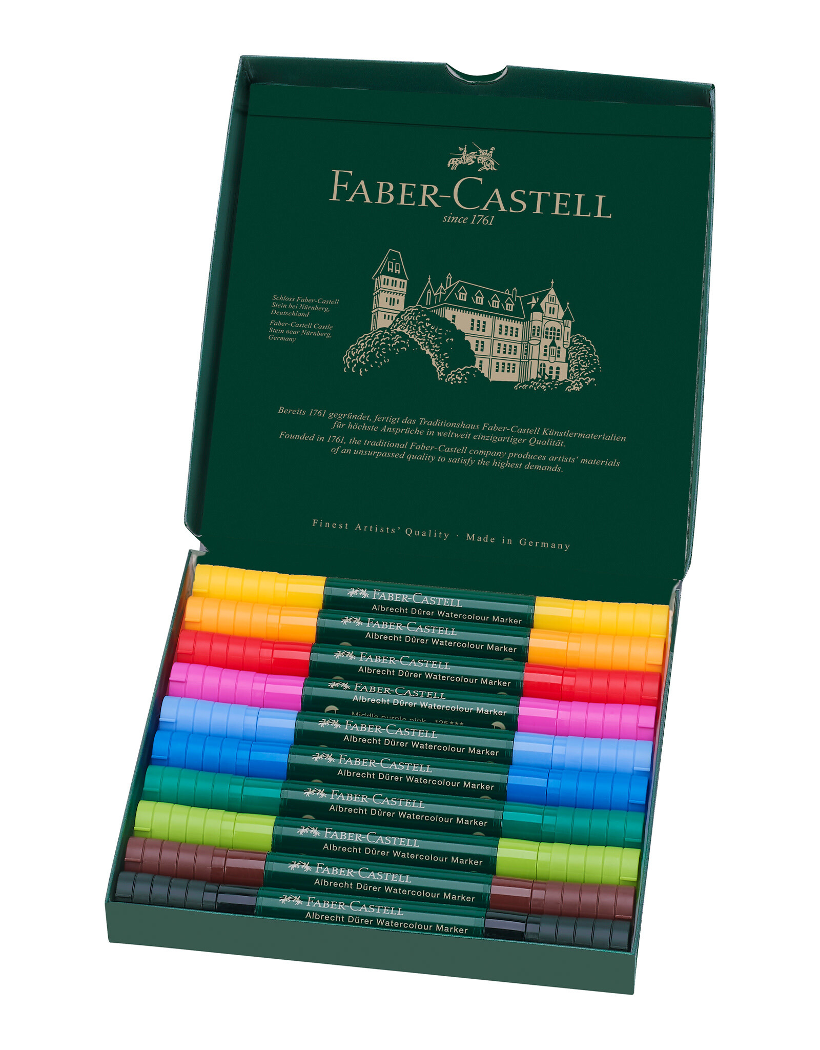 FABER-CASTELL Albrecht Durer Watercolor Markers, Gift Box of 10