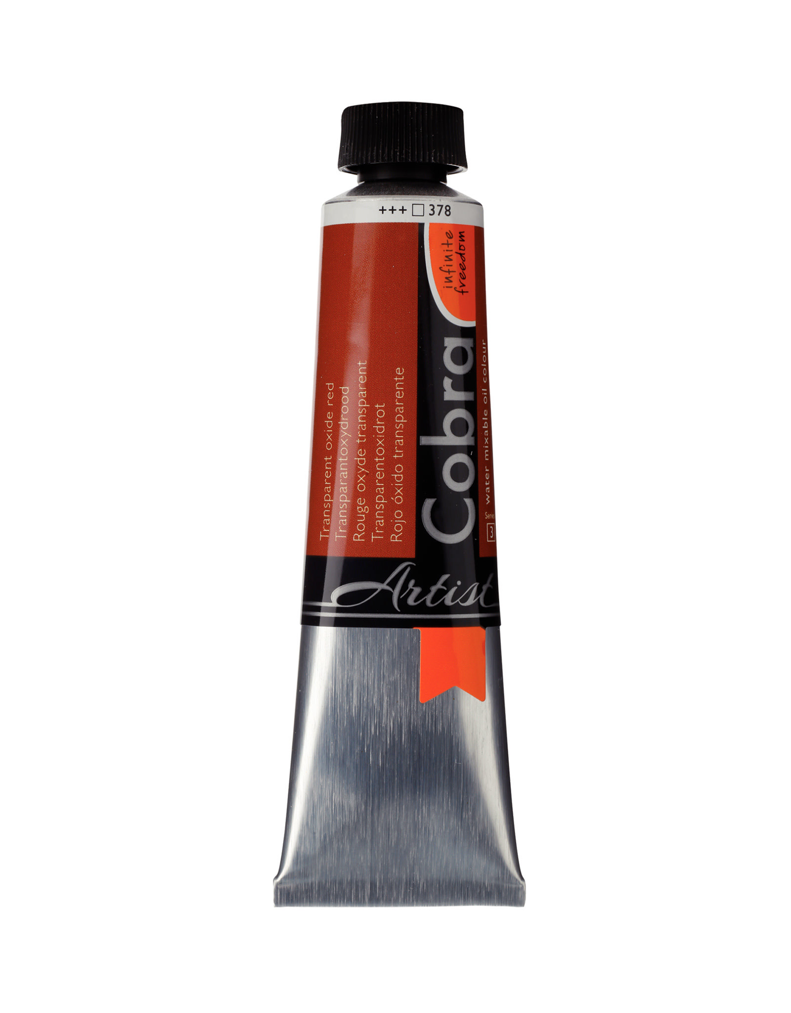 Royal Talens Cobra Water Mixable Artist Oils, Transparent Oxide Red 40ml