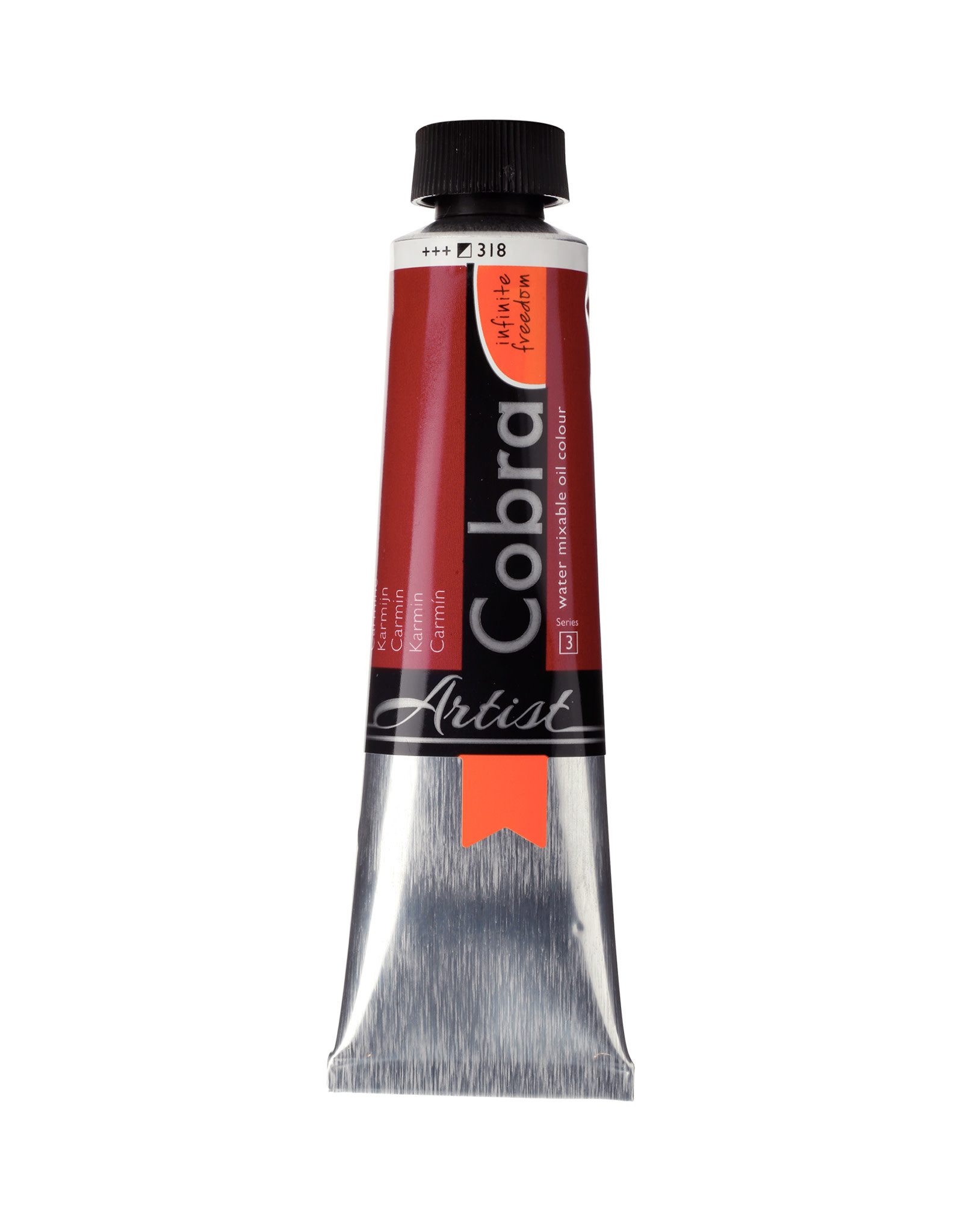 Royal Talens Cobra Water Mixable Artist Oils, Carmine 40ml