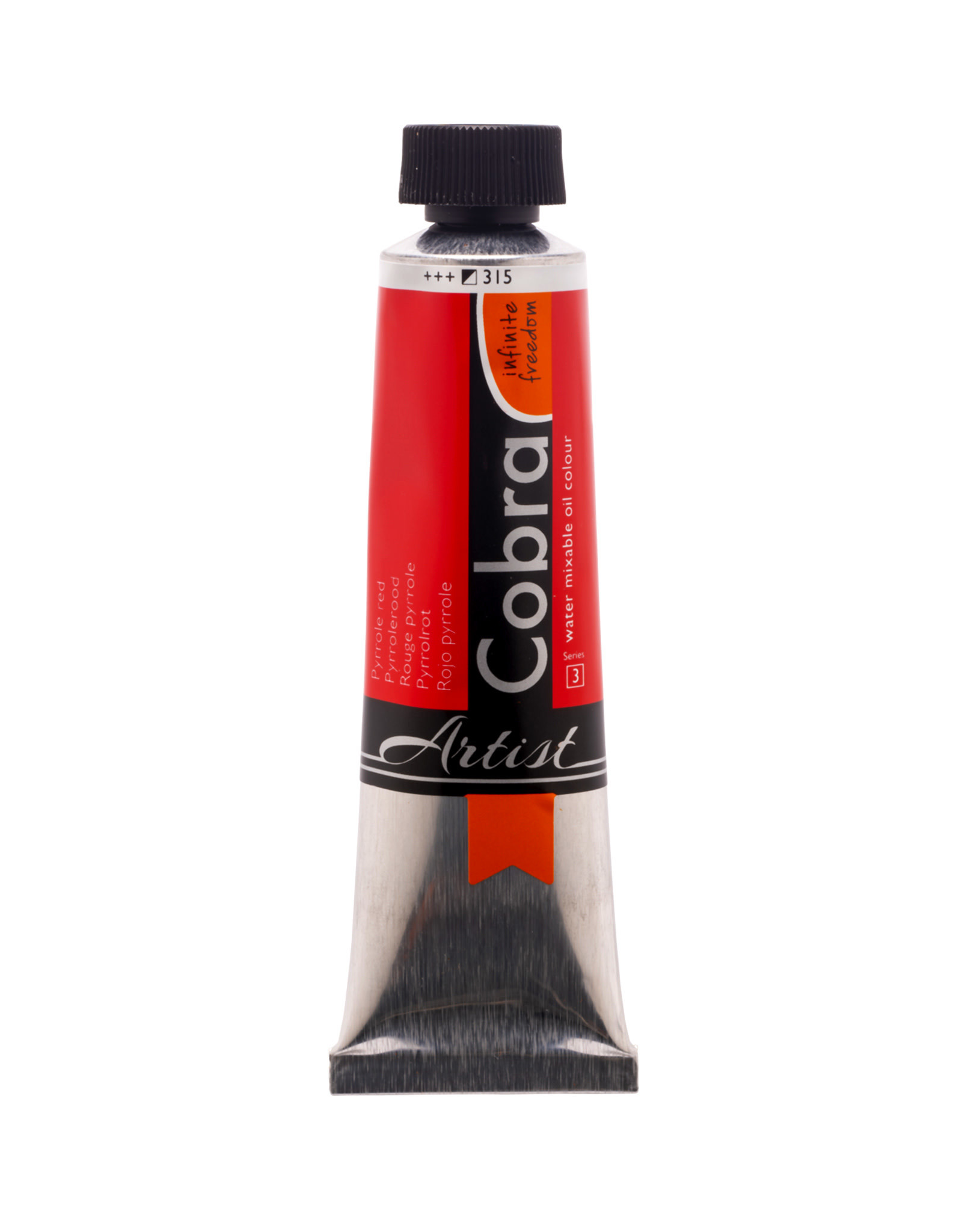 Royal Talens Cobra Water Mixable Artist Oils, Pyrrole Red 40ml