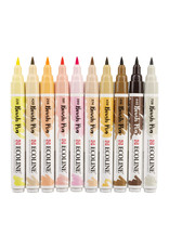 Royal Talens Ecoline  Watercolour Brush Pen, Skin Tone Set of 10