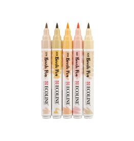 Ecoline Watercolour Brush Pen, Skin Tone Set of 10 - The Art  Store/Commercial Art Supply