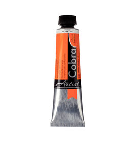 Royal Talens Cobra Water Mixable Artist Oils,  Permanent Orange 40ml