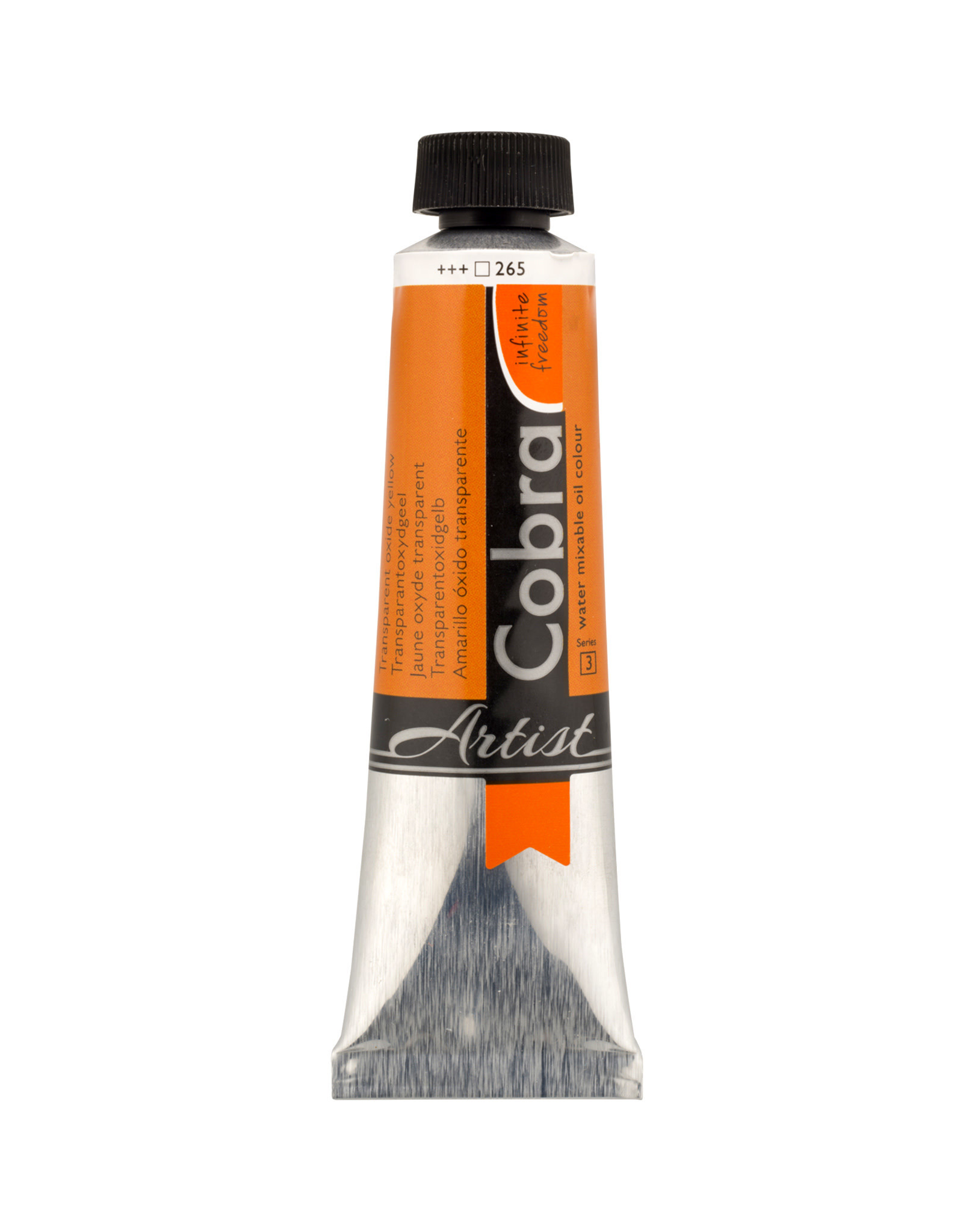 Royal Talens Cobra Water Mixable Artist Oils, Transparent Oxide Yellow 40ml