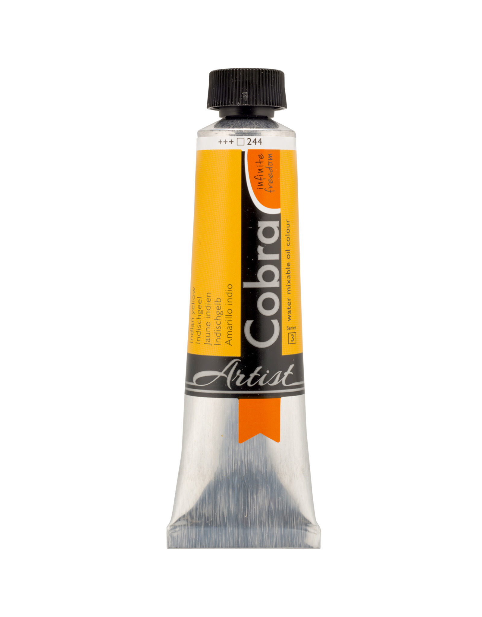 Royal Talens Cobra Water Mixable Artist Oils,  Indian Yellow 40ml
