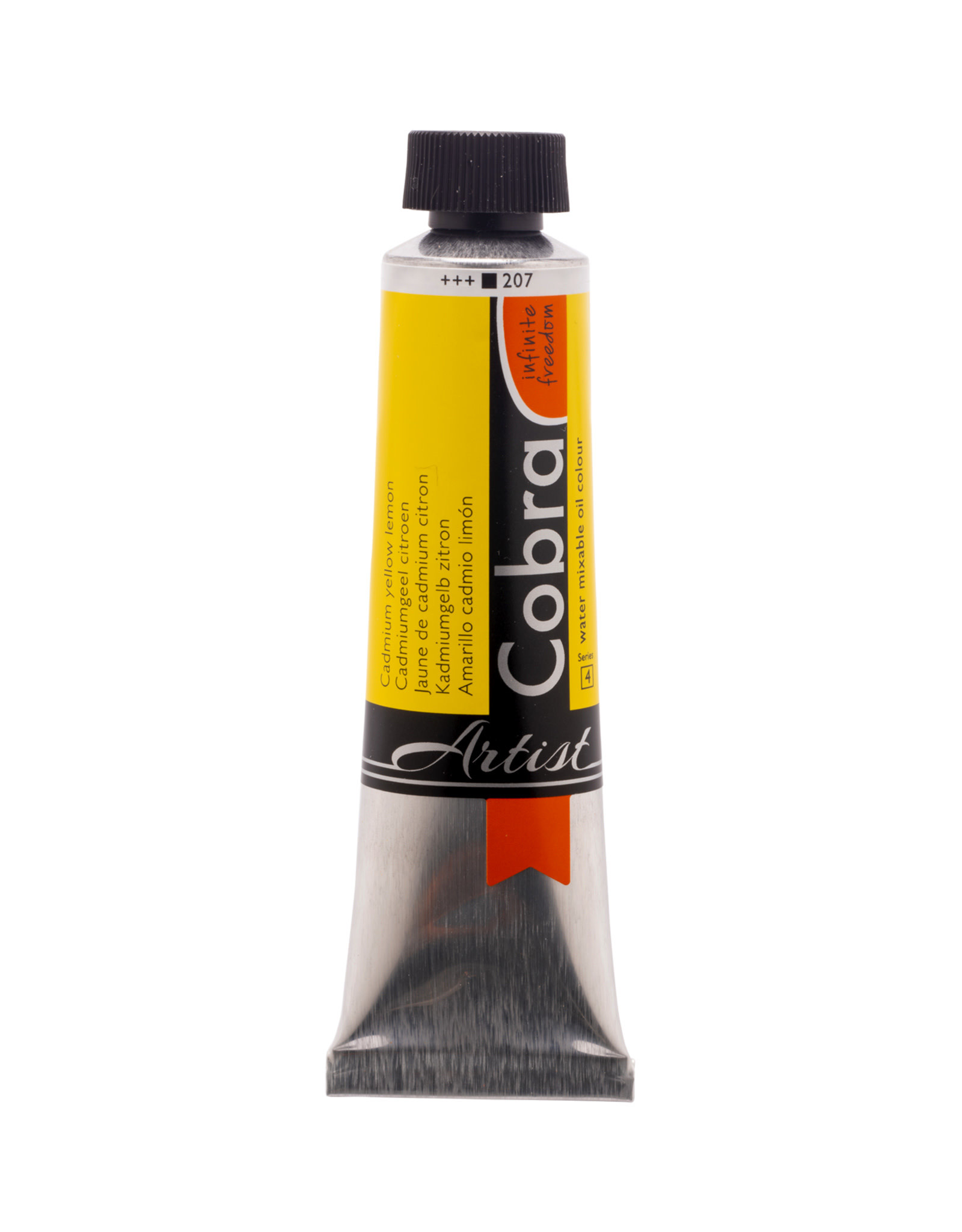 Royal Talens Cobra Water Mixable Artist Oils, Cadmium Yellow Lemon 40ml