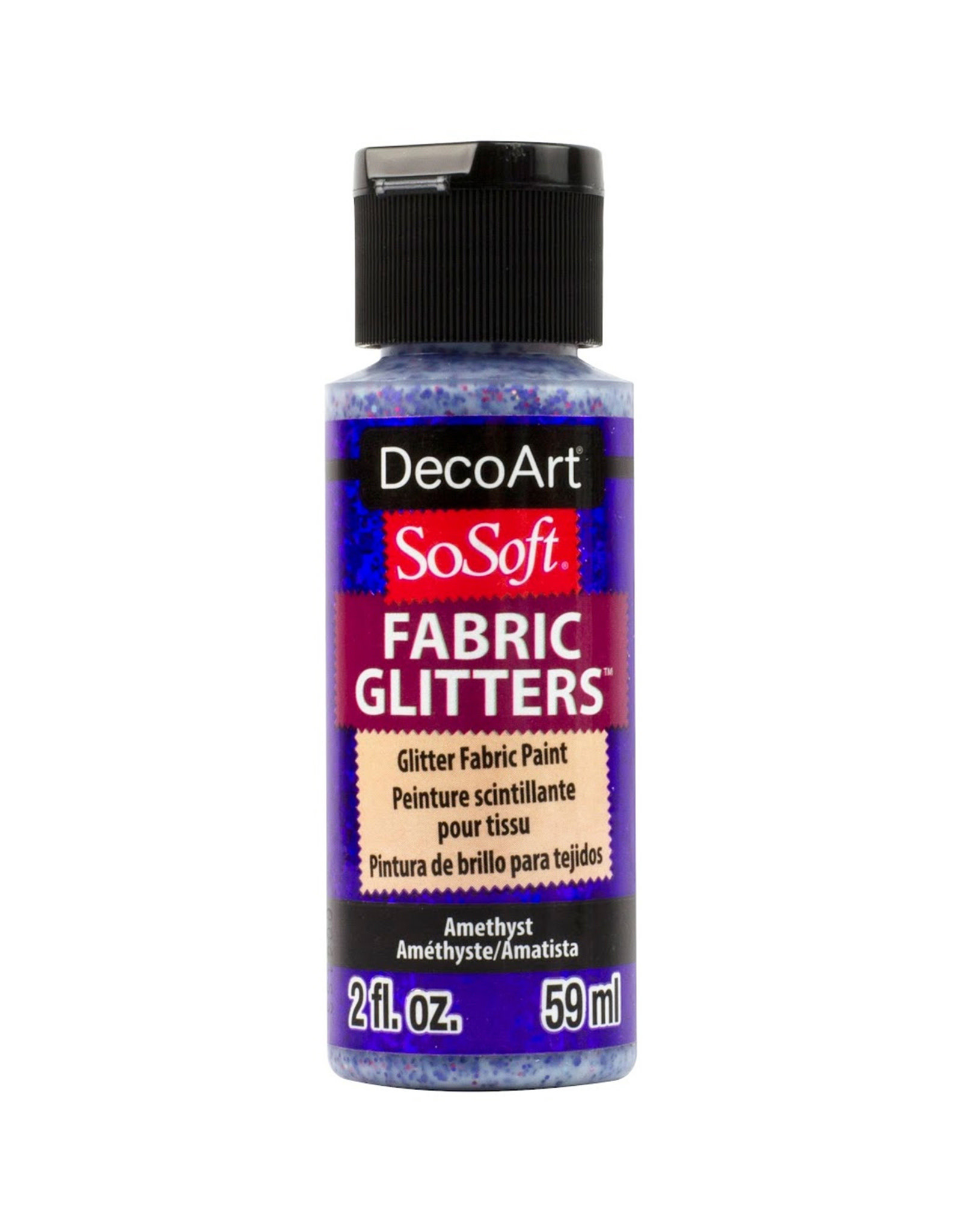 DecoArt DecoArt SoSoft Fabric Glitters, Amethyst 2oz
