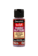 DecoArt DecoArt SoSoft Fabric Glitters, Autumn Flame 2oz