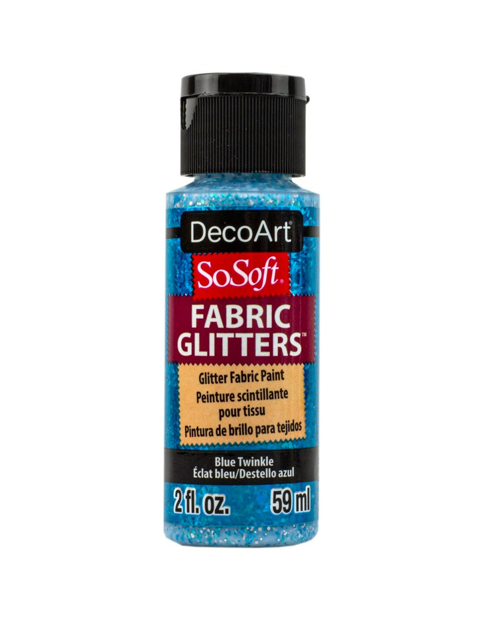 DecoArt DecoArt SoSoft Fabric Glitters, Blue Twinkle 2oz