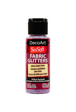 DecoArt DecoArt SoSoft Fabric Glitters, Brilliant Burgundy 2oz