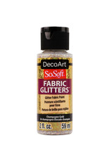 DecoArt DecoArt SoSoft Fabric Glitters, Champagne Gold 2oz