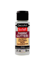 DecoArt DecoArt SoSoft Fabric Glitters, Clear Ice 2oz