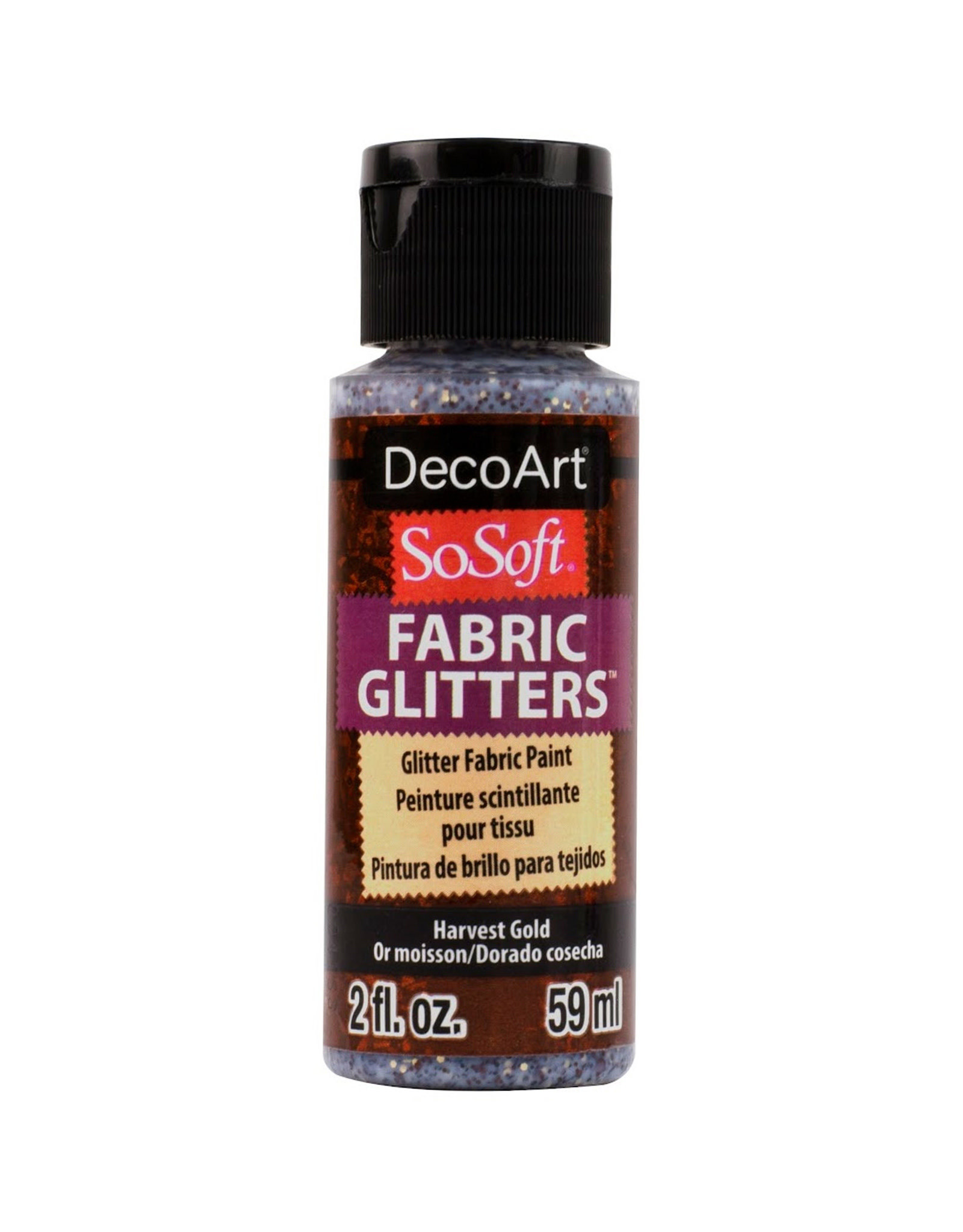 DecoArt DecoArt SoSoft Fabric Glitters, Harvest Gold 2oz